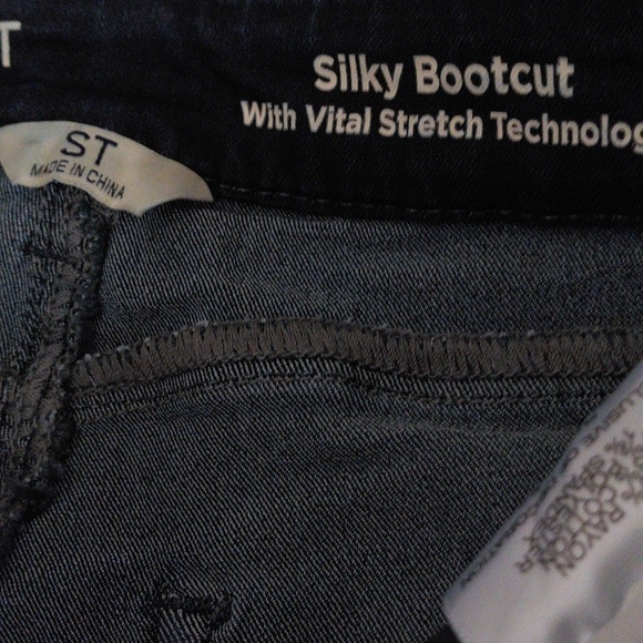 Laurie Felt Size ST(Small Tall) Silky Bootcut Dark Wash Blue Jeans - Picture 6 of 12